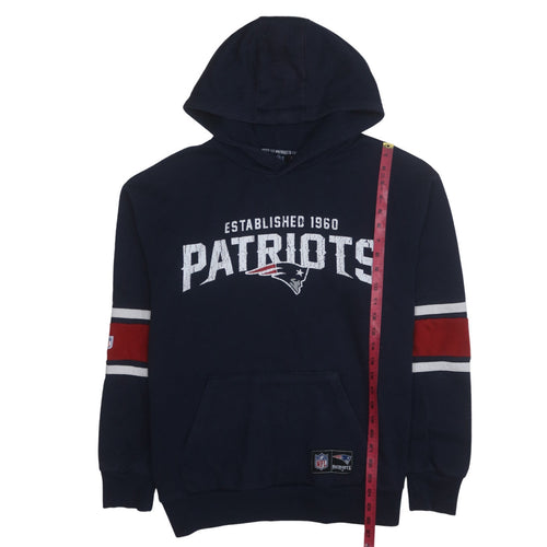 Primark Men’s Blue Patriots Pullover Hoodie Medium Graphic Fleece