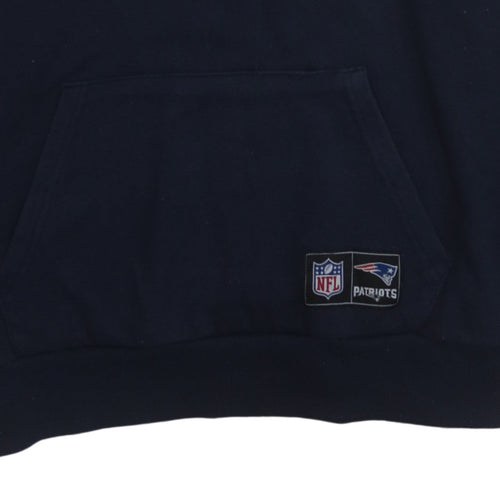 Primark Men’s Blue Patriots Pullover Hoodie Medium Graphic Fleece