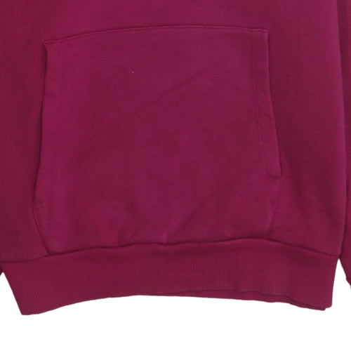 Disney Women Fuchsia Minnie Mouse Pullover Hoodie Size 16 Cotton Blend