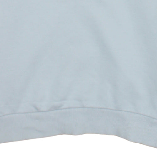 Hugo Boss Men's White Slim Fit Crew Neck Logo Sweatshirt S