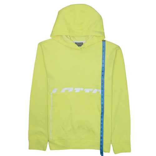 Lotto Men’s Yellow Pullover Hoodie 2XL Graphic Logo Sportswear