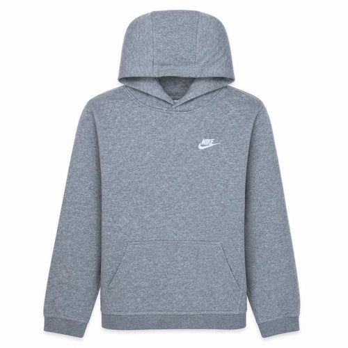 Nike Boys Grey Pullover Hoodie XL 158-170cm Cotton Blend Logo Sweatshirt