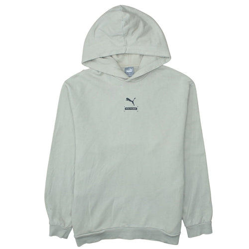 Puma Men's Beige Pullover Hoodie L Regular Fit Sportswear