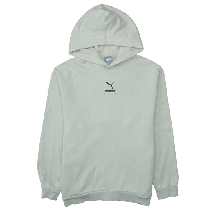 Puma Men's Beige Pullover Hoodie L Regular Fit Sportswear