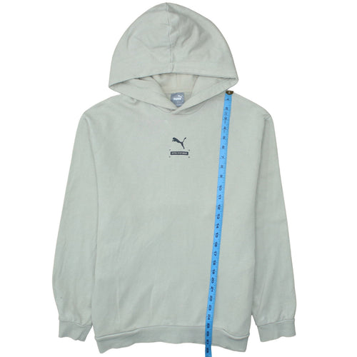Puma Men's Beige Pullover Hoodie L Regular Fit Sportswear