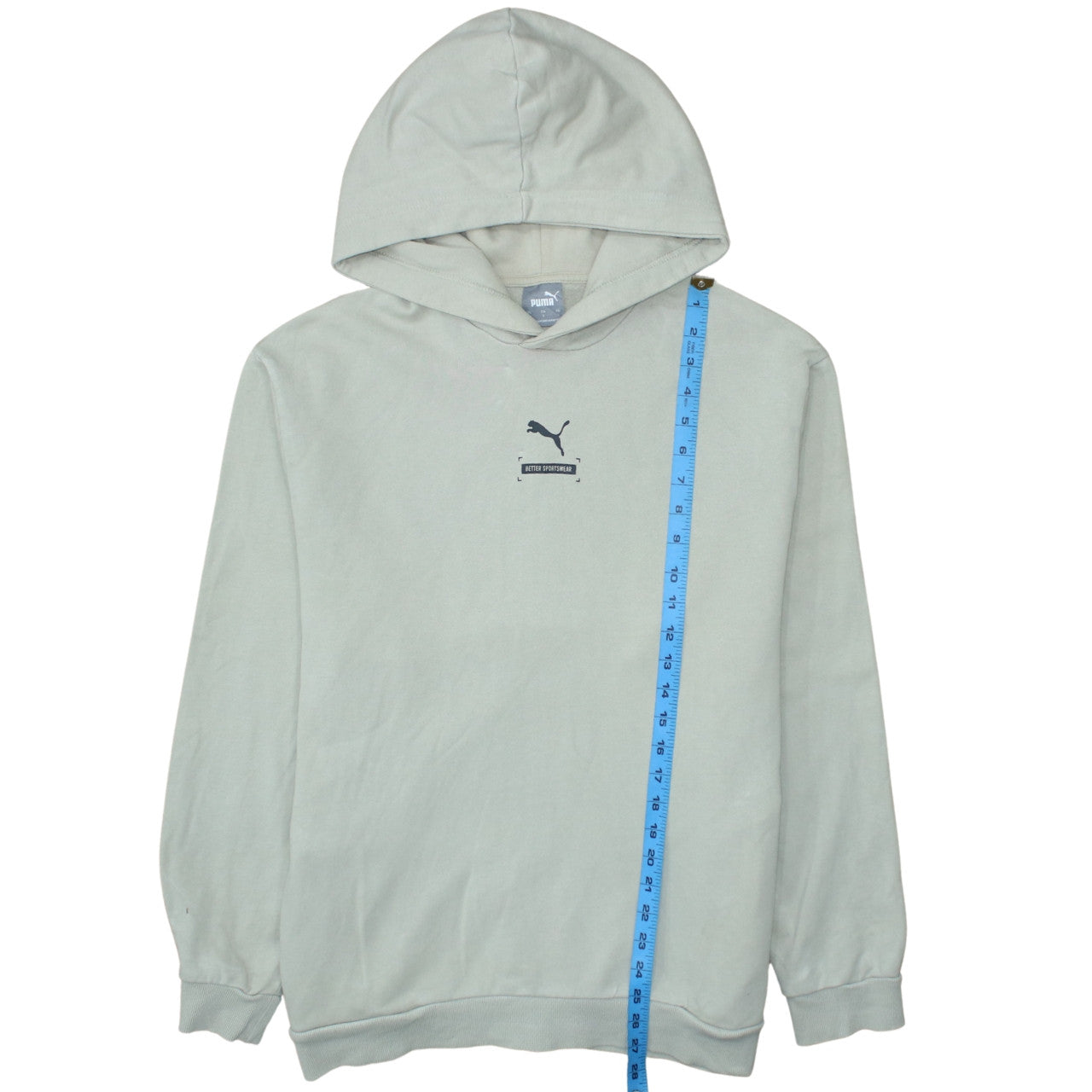 Puma Men's Beige Pullover Hoodie L Regular Fit Sportswear