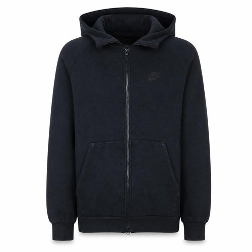 Nike Men's Black Full Zip Hoodie S Regular Fit Fleece Lined