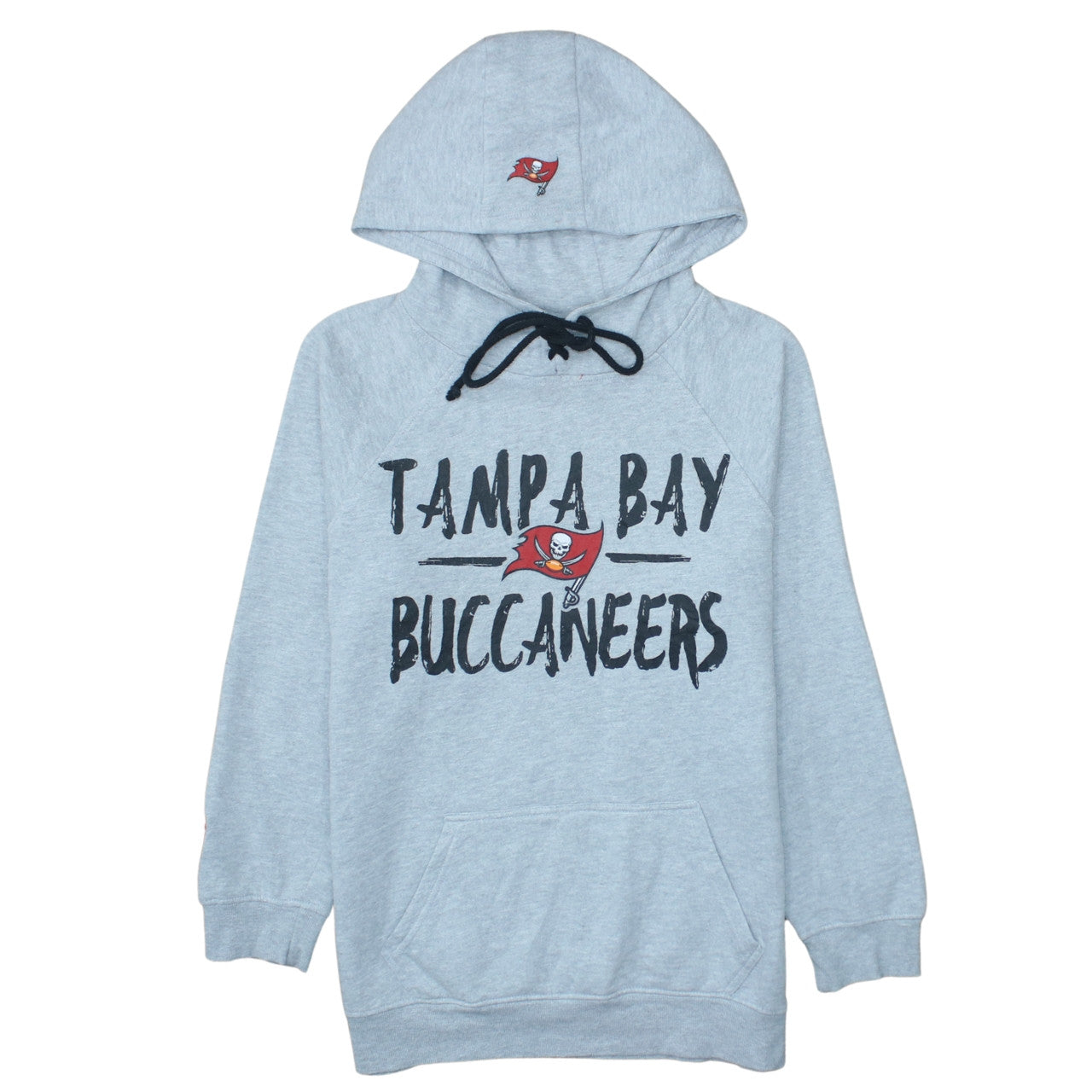 NFL Team Apparel Men's Grey Tampa Bay Buccaneers Pullover Hoodie S