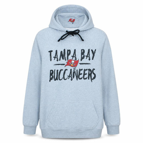 NFL Team Apparel Men's Grey Tampa Bay Buccaneers Pullover Hoodie S
