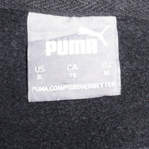 Puma Men's Black XL Pullover Hoodie Fleece Sweatshirt