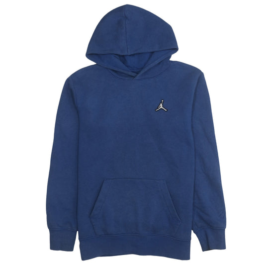 Jordan Boys Blue Pullover Hoodie 8 Years Regular Fit Fleece Sweatshirt