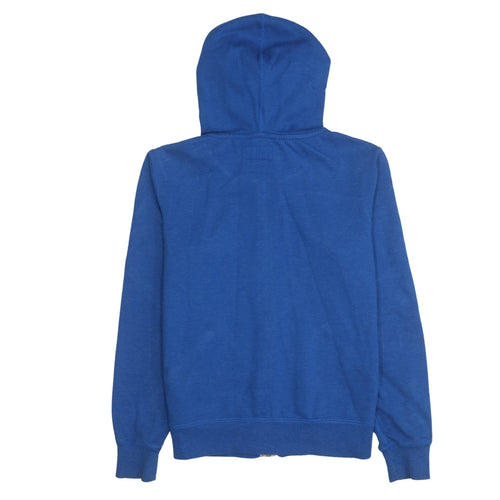 Converse Boys Blue Full Zip Hoodie Small Cotton Blend Casual