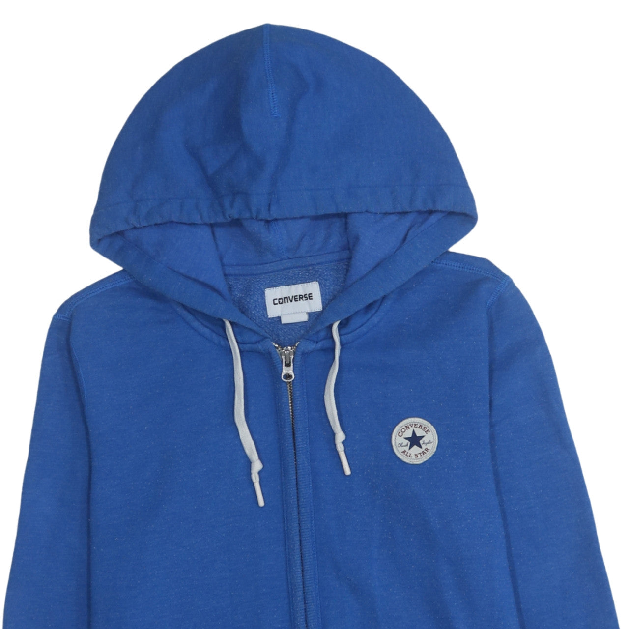 Converse Boys Blue Full Zip Hoodie Small Cotton Blend Casual