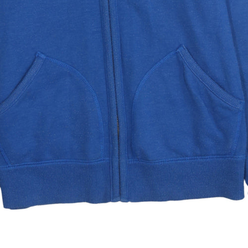Converse Boys Blue Full Zip Hoodie Small Cotton Blend Casual