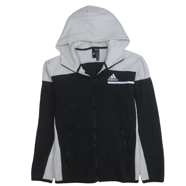 Adidas Men's Black Full Zip Hoodie Size M Hooded Sweatshirt