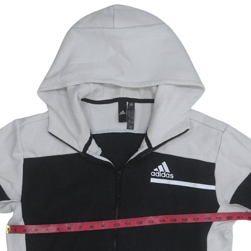 Adidas Men's Black Full Zip Hoodie Size M Hooded Sweatshirt