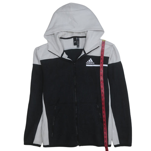 Adidas Men's Black Full Zip Hoodie Size M Hooded Sweatshirt
