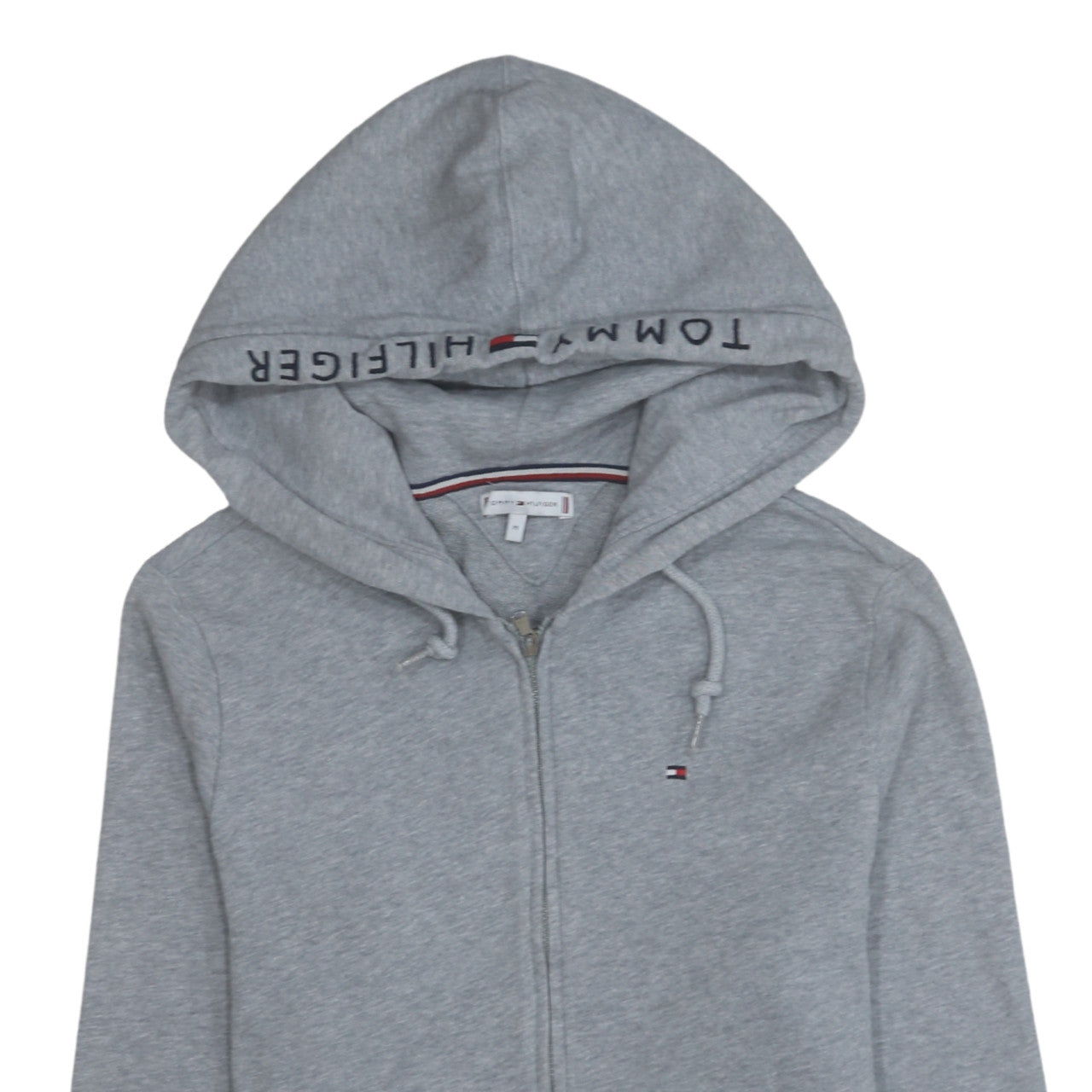 Tommy Hilfiger Men's Grey Full Zip Hoodie Size M Regular Fit