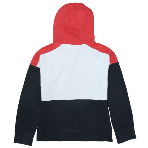 Nike Boys Red White Black Pullover Hoodie Size 12-13 Years Colourblock