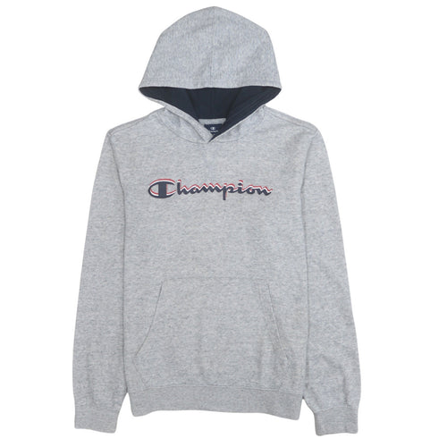 Champion Boys Grey 2XL Pullover Hoodie Sweatshirt 15-16 Years Cotton Blend