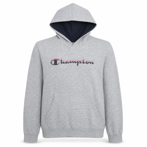 Champion Boys Grey 2XL Pullover Hoodie Sweatshirt 15-16 Years Cotton Blend