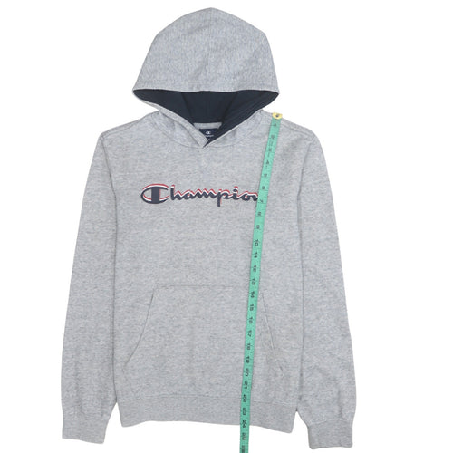 Champion Boys Grey 2XL Pullover Hoodie Sweatshirt 15-16 Years Cotton Blend