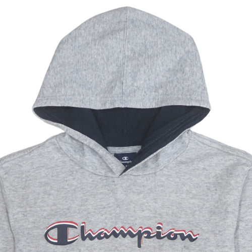 Champion Boys Grey 2XL Pullover Hoodie Sweatshirt 15-16 Years Cotton Blend