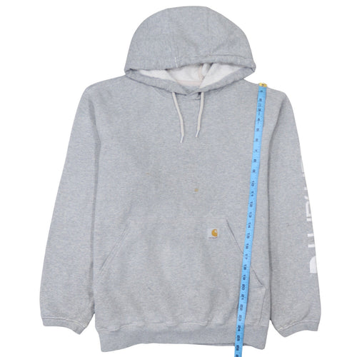 Carhartt Men's Grey Pullover Hoodie M Regular Fit Fleece