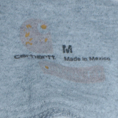 Carhartt Men's Grey Pullover Hoodie M Regular Fit Fleece