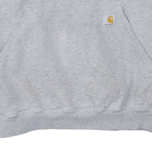 Carhartt Men's Grey Pullover Hoodie M Regular Fit Fleece