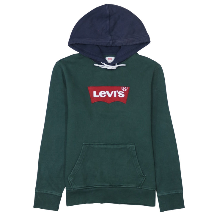 Levi's Men's Green Pullover Hoodie S Logo Fleece Sweatshirt