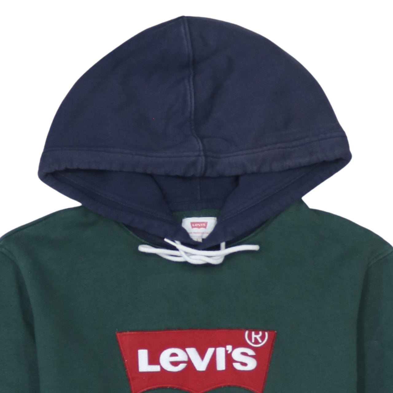 Levi's Men's Green Pullover Hoodie S Logo Fleece Sweatshirt
