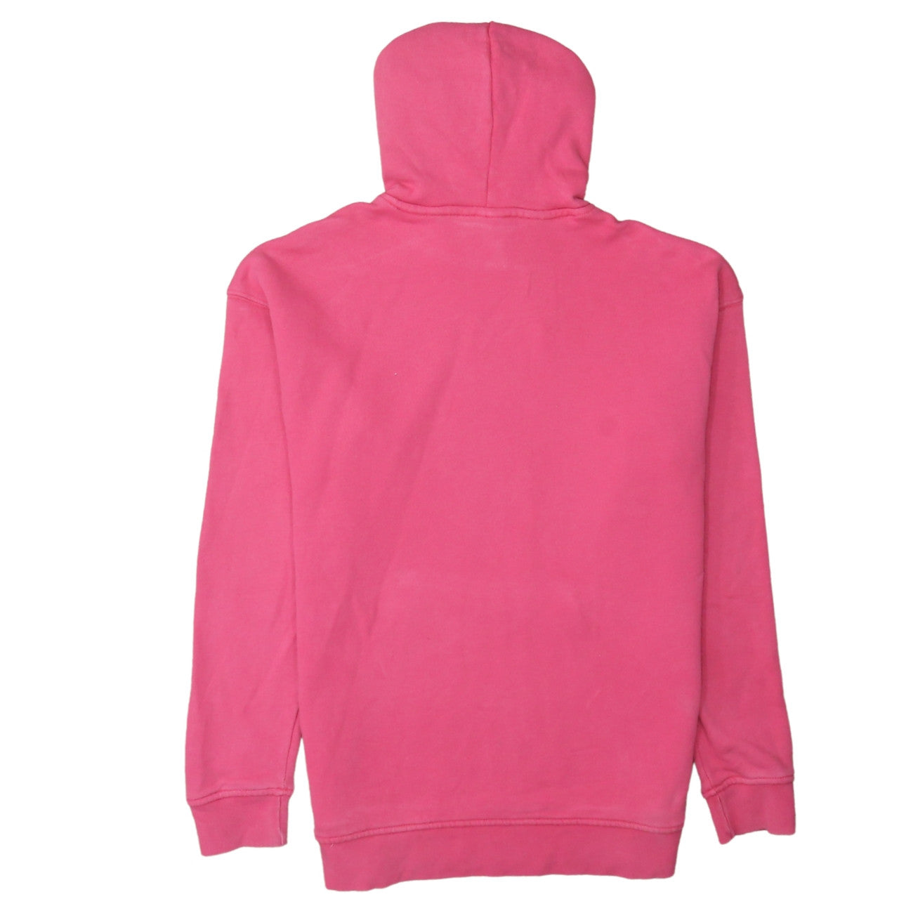 Adidas Womens Pink Pullover Hoodie Size 10 Logo Print Casual Sweatshirt
