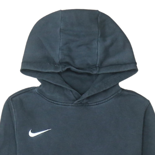 Nike Boys Black XL Pullover Hoodie with Logo Front Pocket