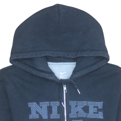 Nike Men's Black Full Zip Hoodie M Sports Fleece Sweatshirt