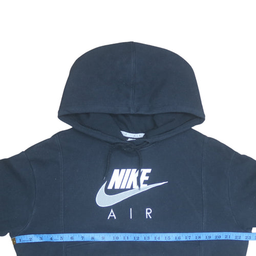 Nike Air Black XS Women's Pullover Hoodie with Mesh Pocket