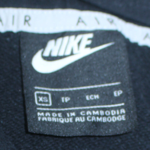 Nike Air Black XS Women's Pullover Hoodie with Mesh Pocket