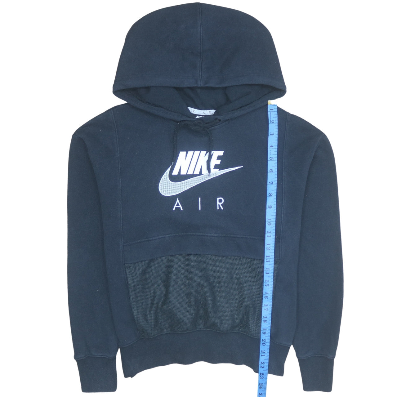 Nike Air Black XS Women's Pullover Hoodie with Mesh Pocket