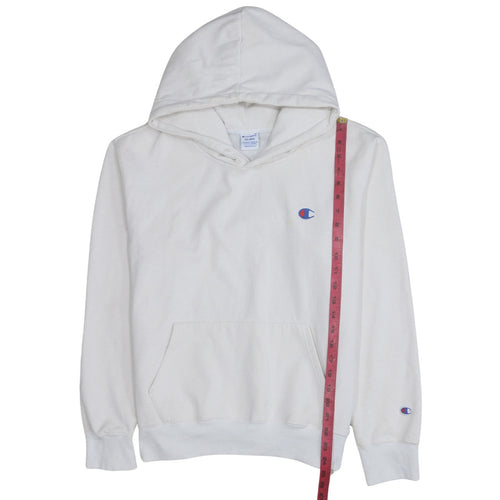 Champion Men's White Pullover Hoodie 2XL Classic Logo Sweatshirt