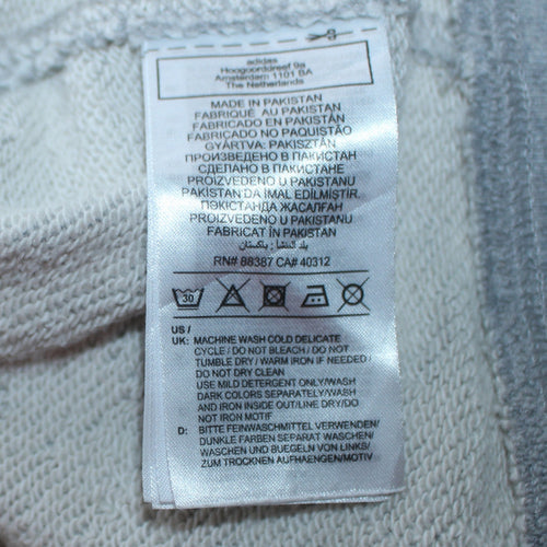 Adidas Womens Grey Hooded Pullover Sweatshirt Size 10