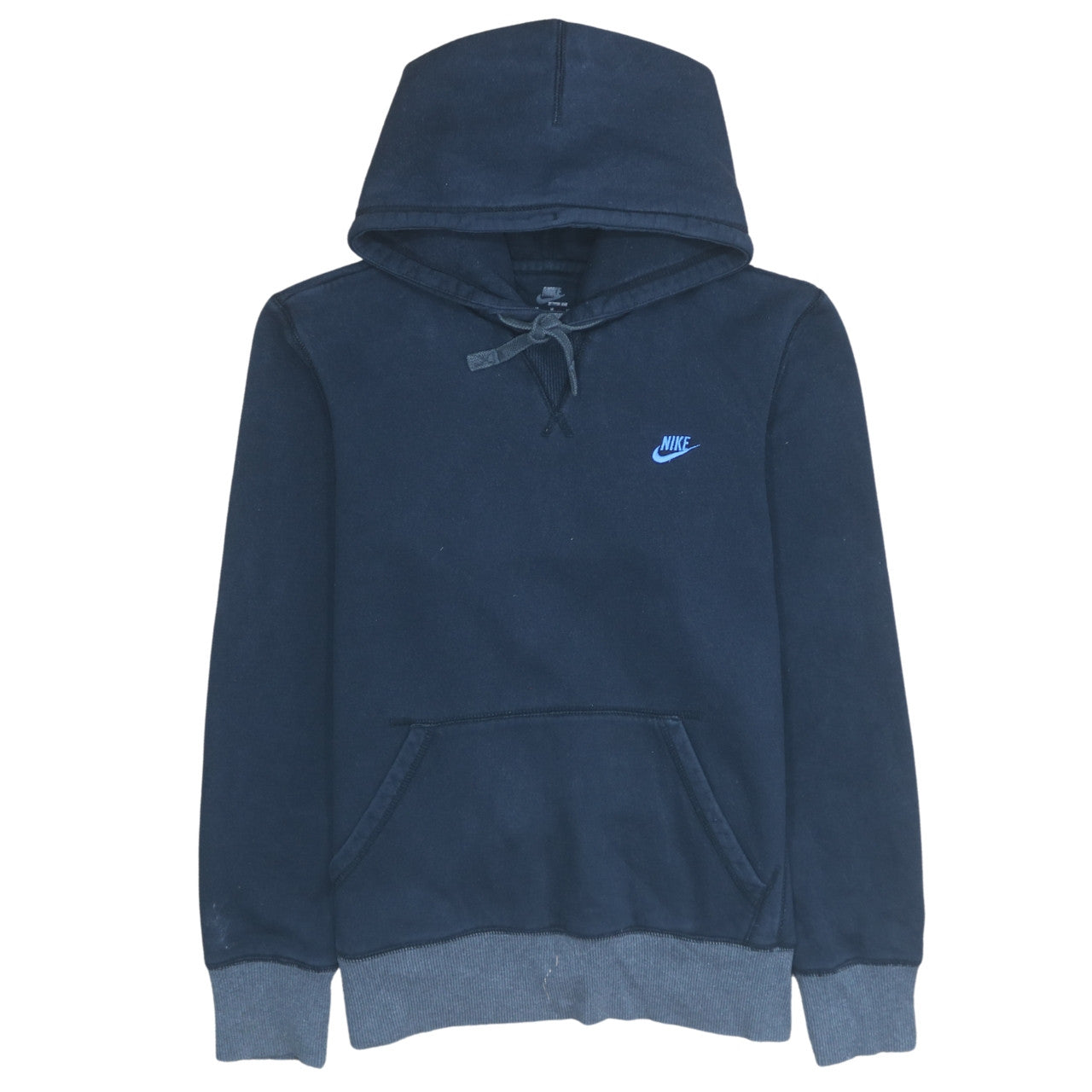 Nike Men's Blue Pullover Hoodie Medium Cotton Fleece Sportswear