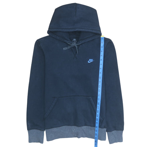 Nike Men's Blue Pullover Hoodie Medium Cotton Fleece Sportswear