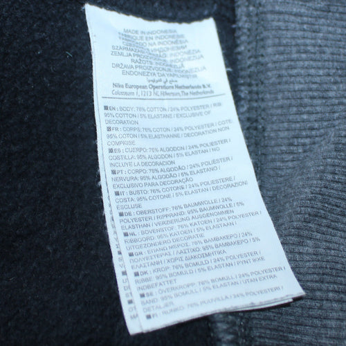 Nike Men's Blue Pullover Hoodie Medium Cotton Fleece Sportswear