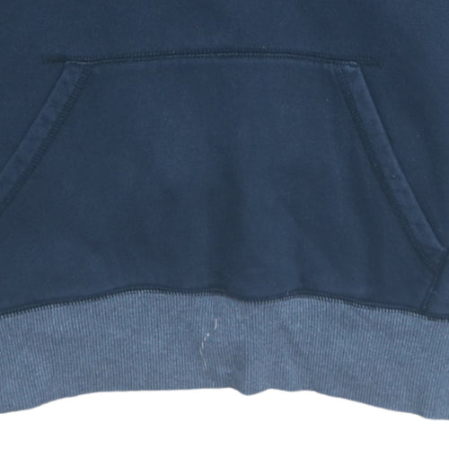 Nike Men's Blue Pullover Hoodie Medium Cotton Fleece Sportswear