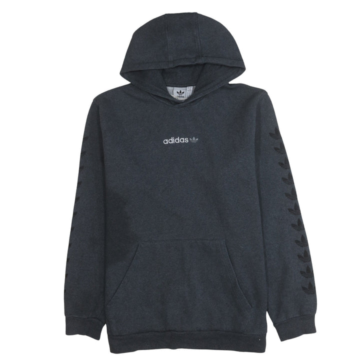 adidas Men's Grey XL Pullover Hoodie Logo Fleece Sweatshirt