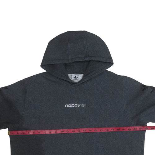 adidas Men's Grey XL Pullover Hoodie Logo Fleece Sweatshirt