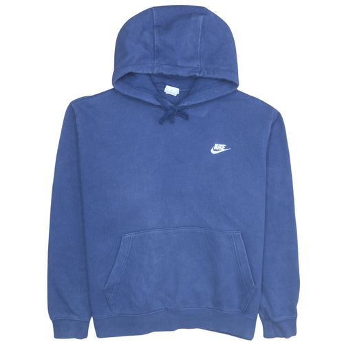 Nike Men's Blue Pullover Hoodie XL Fleece Regular Fit