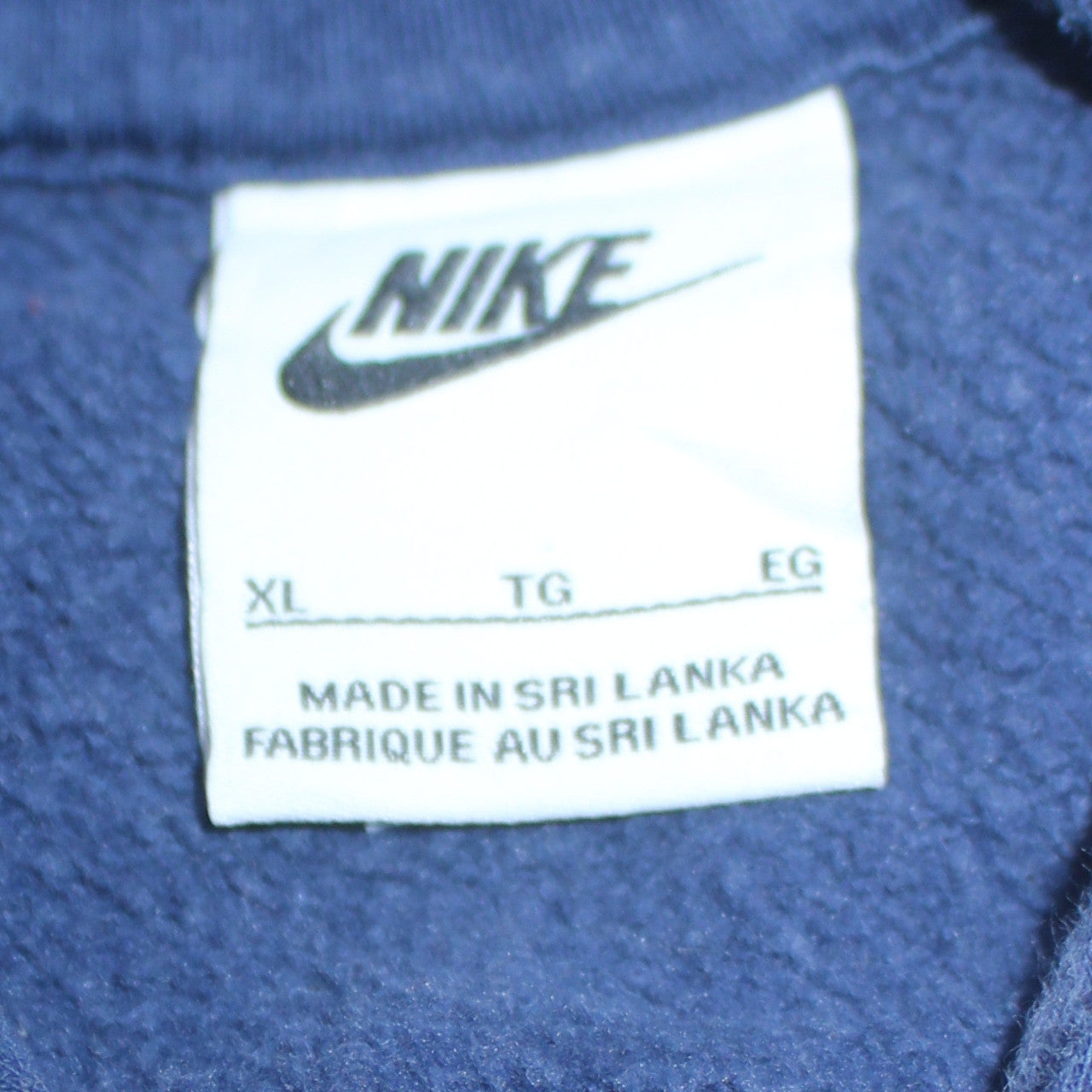 Nike Men's Blue Pullover Hoodie XL Fleece Regular Fit