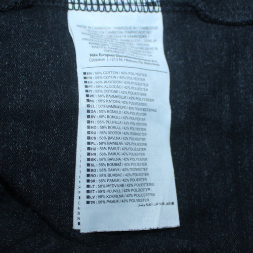 Nike Men's Black Full Zip Hoodie M Regular Fit Sweatshirt