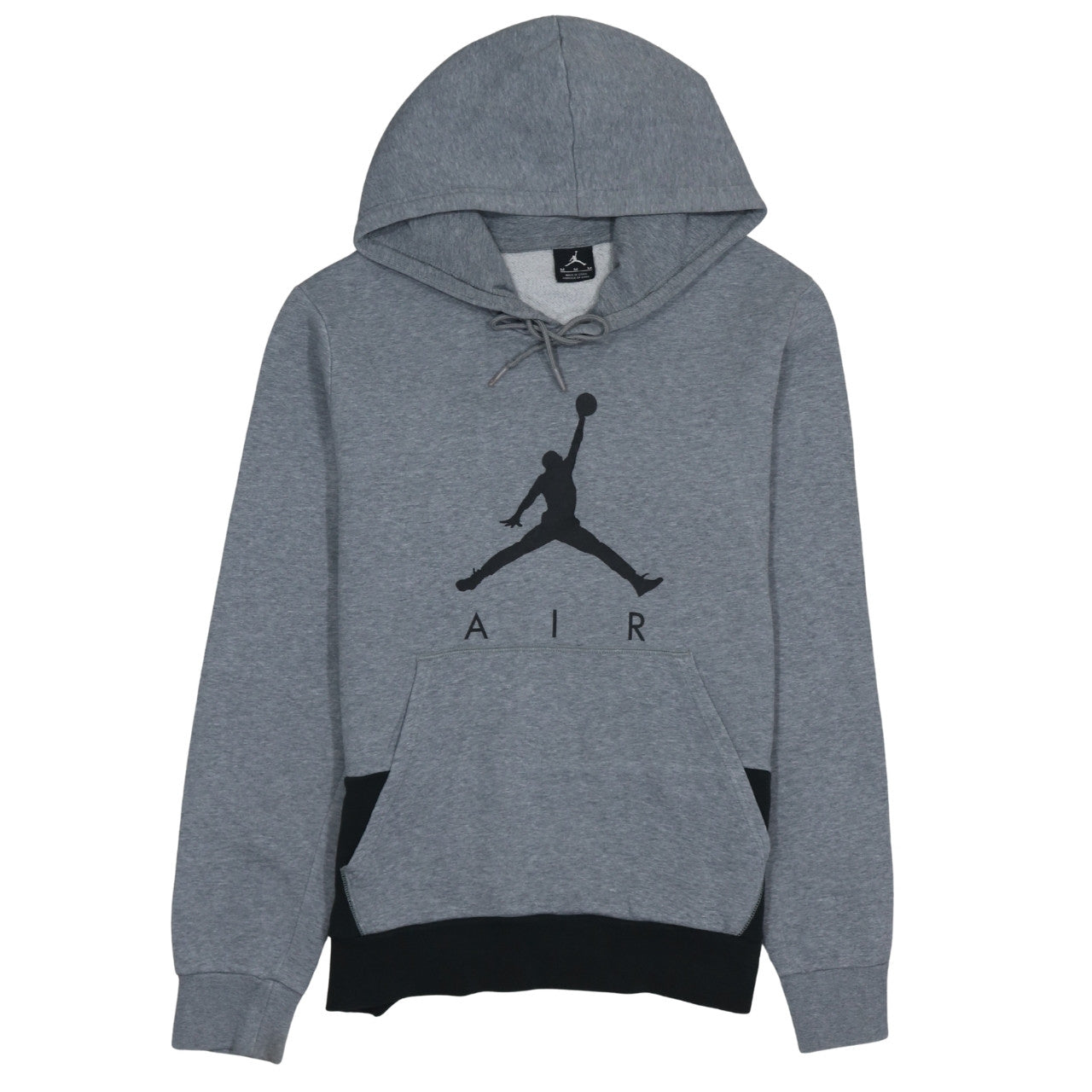 Jordan Men's Grey Pullover Hoodie M Sports Logo Fleece